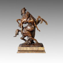 Myth Bronze Sculpture Centaur Nessus Décoration Statue en laiton TPE-021